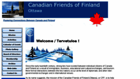 What Canadianfriendsoffinland.ca website looked like in 2017 (6 years ago)