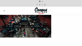 What Campuscustoms.com website looked like in 2017 (6 years ago)
