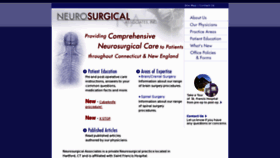 What Ctneurosurgery.com website looked like in 2017 (6 years ago)