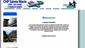 What Clinique-sainte-marie.fr website looked like in 2017 (6 years ago)