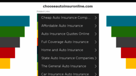 What Chooseautoinsuronline.com website looked like in 2017 (6 years ago)