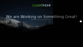 What Climbonline.com website looked like in 2017 (6 years ago)