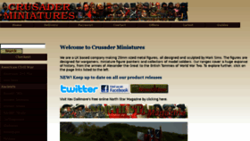 What Crusaderminiatures.com website looked like in 2017 (6 years ago)