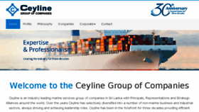 What Ceyline.com website looked like in 2017 (6 years ago)