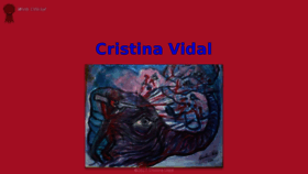 What Cristinavidal.com website looked like in 2017 (6 years ago)