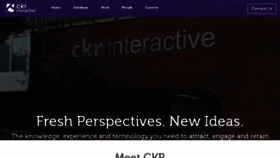 What Ckrinteractive.com website looked like in 2017 (6 years ago)