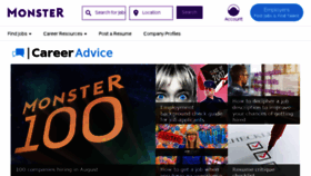 What Career-advice.monster.com website looked like in 2017 (6 years ago)