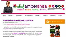 What Chefambershea.com website looked like in 2017 (6 years ago)