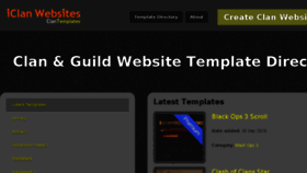 What Clantemplates.org website looked like in 2017 (6 years ago)