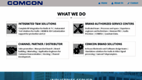 What Comconindustries.com website looked like in 2017 (6 years ago)