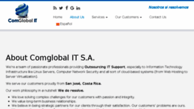 What Comglobalit.com website looked like in 2017 (6 years ago)