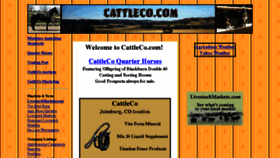 What Cattleco.com website looked like in 2017 (6 years ago)