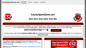 What Countysportszone.com website looked like in 2017 (6 years ago)