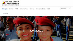 What Colegiomilitartiradentes.com.br website looked like in 2017 (6 years ago)