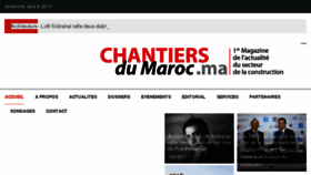 What Chantiersdumaroc.ma website looked like in 2017 (6 years ago)