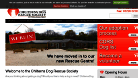 What Chilternsdogrescue.org.uk website looked like in 2017 (6 years ago)