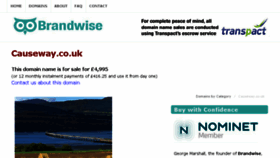 What Causeway.co.uk website looked like in 2017 (6 years ago)