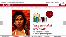 What Clarins.it website looked like in 2017 (7 years ago)