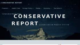 What Conservativereport.org website looked like in 2017 (6 years ago)
