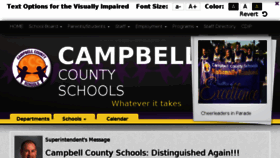 What Campbellcountyschools.org website looked like in 2017 (6 years ago)