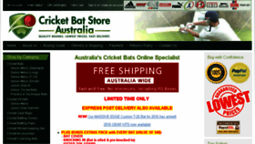 What Cricketbatstore.com.au website looked like in 2017 (6 years ago)