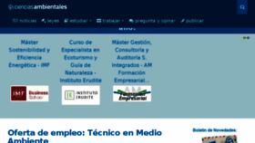What Cienciasambientales.com website looked like in 2017 (6 years ago)