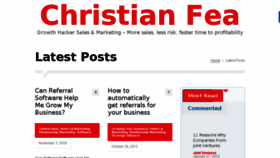 What Christianfea.com website looked like in 2017 (6 years ago)