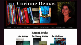 What Corinnedemas.com website looked like in 2017 (6 years ago)
