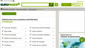 What Cosmetiques.europages.fr website looked like in 2017 (9 years ago)