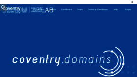 What Coventry.domains website looked like in 2017 (6 years ago)