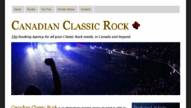 What Canadianclassicrock.com website looked like in 2017 (6 years ago)