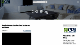 What Carpet-and-rug-institute-blog.com website looked like in 2017 (6 years ago)