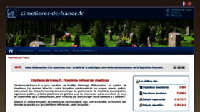What Cimetieres-de-france.fr website looked like in 2017 (6 years ago)