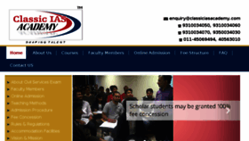What Classiciasacademy.com website looked like in 2017 (6 years ago)