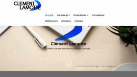 What Clement-lamotte.com website looked like in 2017 (6 years ago)