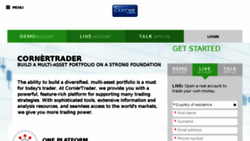 What Cornertrader.com website looked like in 2017 (6 years ago)