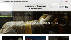 What Couleur-chanvre.fr website looked like in 2017 (6 years ago)