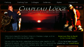 What Chapleaulodge.com website looked like in 2017 (6 years ago)