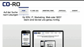 What Co-ro.de website looked like in 2017 (6 years ago)