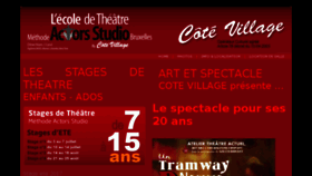 What Cotevillage.be website looked like in 2017 (6 years ago)
