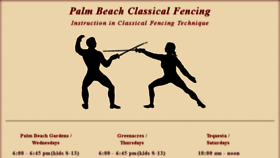 What Classicalfencing.org website looked like in 2017 (6 years ago)