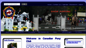 What Canadianponyclub.org website looked like in 2017 (6 years ago)