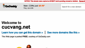 What Cucvang.net website looked like in 2017 (6 years ago)