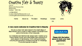 What Creativehairblackminster.co.uk website looked like in 2017 (6 years ago)