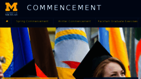 What Commencement.umich.edu website looked like in 2017 (6 years ago)