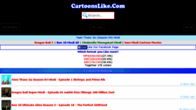 What Cartoonslike.com website looked like in 2017 (6 years ago)