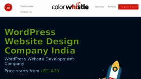 What Colorwhistle.com website looked like in 2017 (6 years ago)
