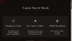 What Causeyourestuck.io website looked like in 2017 (6 years ago)