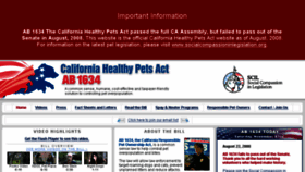 What Cahealthypets.com website looked like in 2017 (6 years ago)