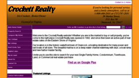 What Crockettrealty.com website looked like in 2017 (6 years ago)